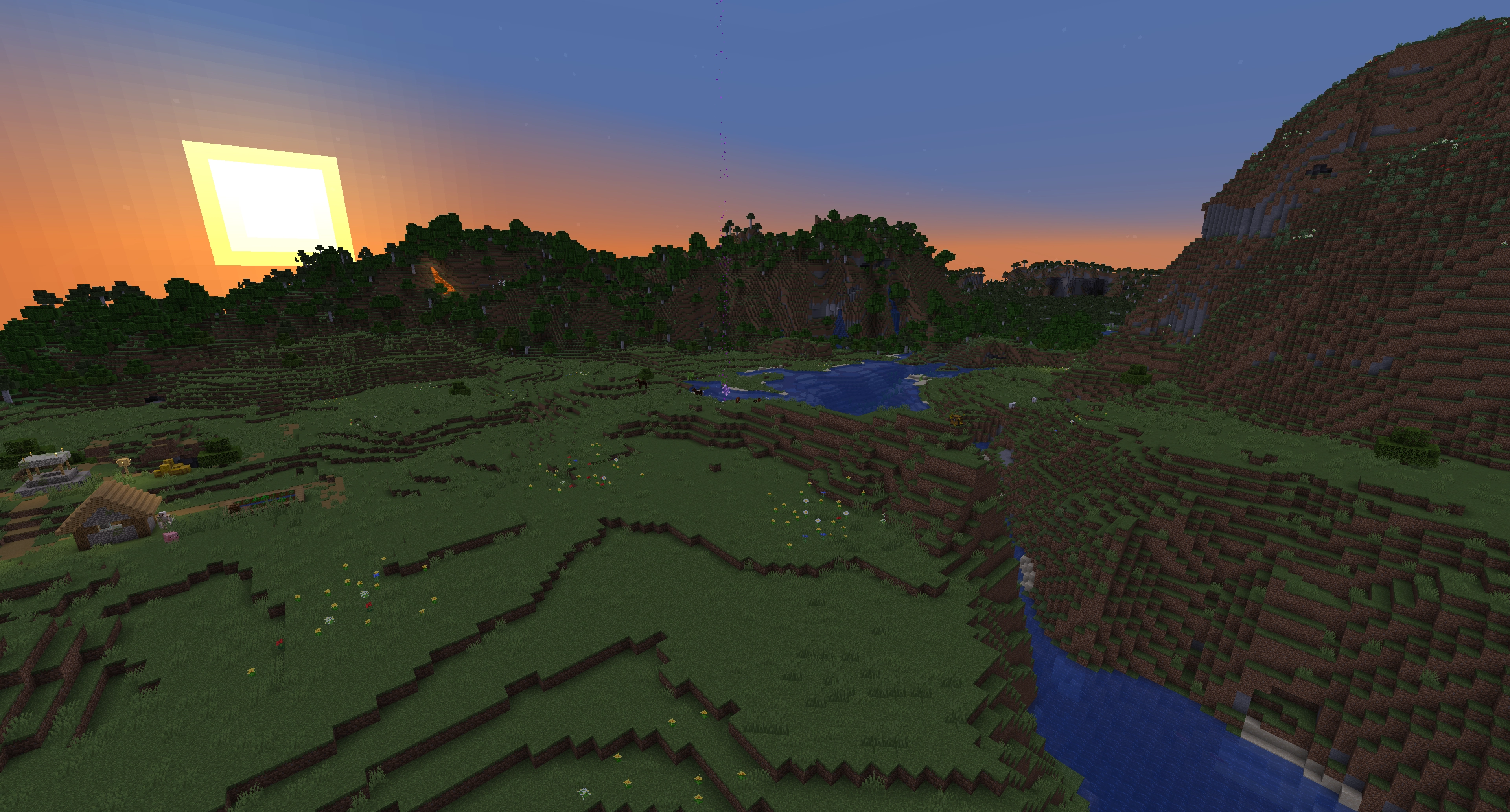 A picture from the server's Overworld.