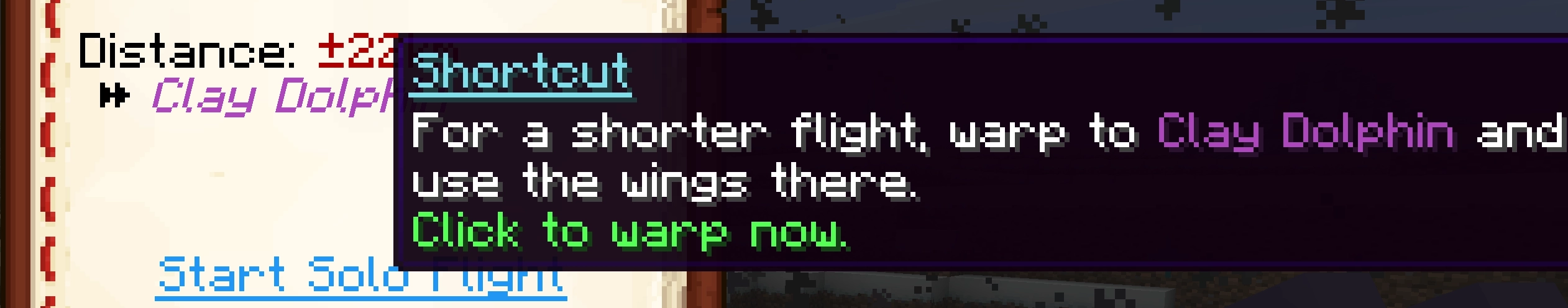 Warp to Flight Shortcuts